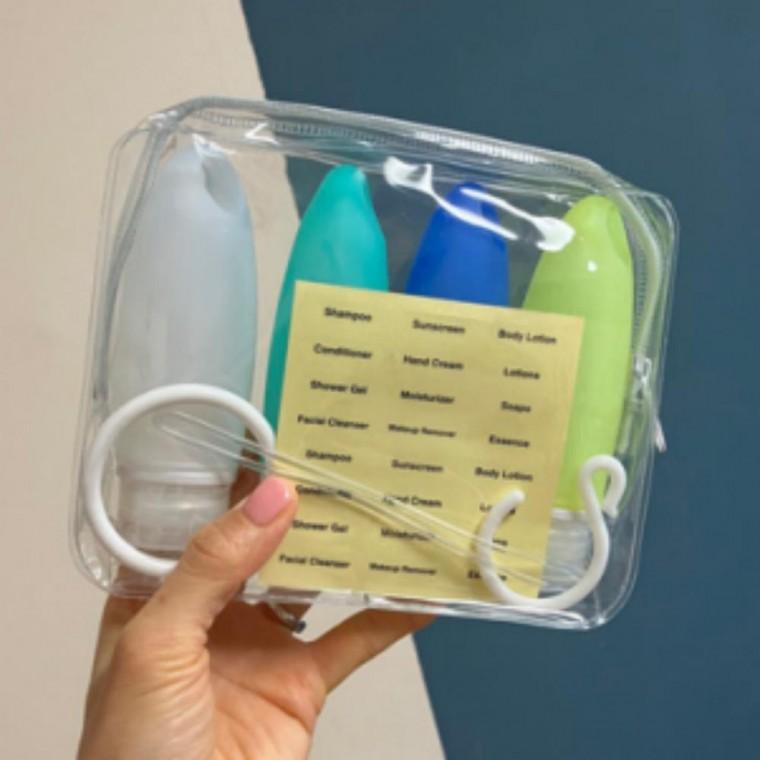 여행용 휴대용 수영장 실리콘 샴푸통 공병 89ML