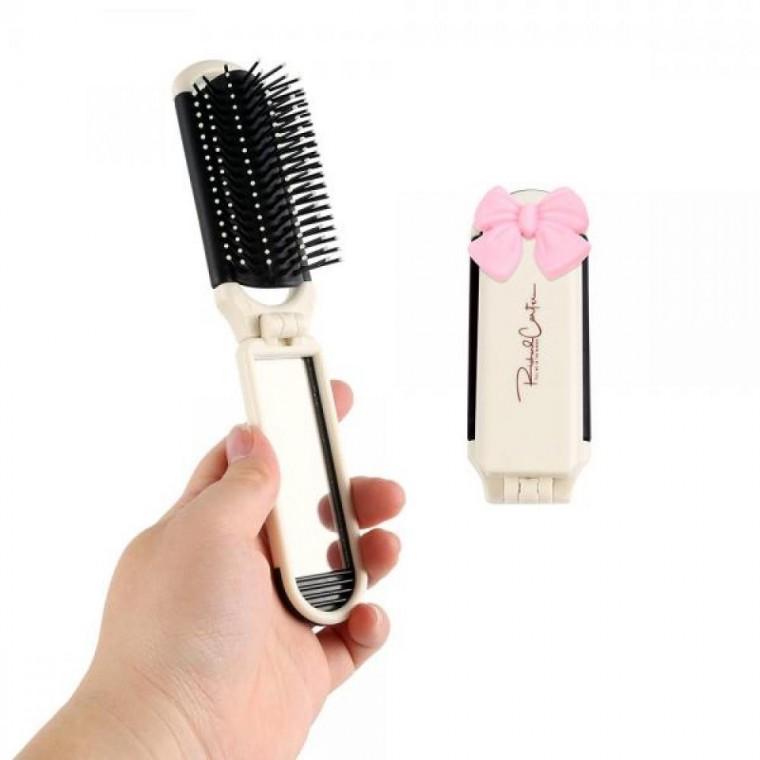 휴대용 접이식 거울 빗