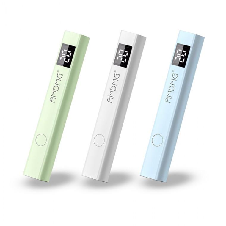 라온 UV LED 젤네일램프 휴대용 핀큐어램프 시간표시 큐어링 젤램프 경화기 충전식 램프