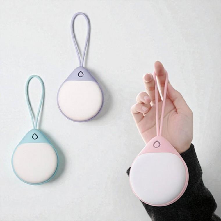 따뜻한 겨울 USB 충전식 손난로 안전 스트랩 휴대용 전기핫팩