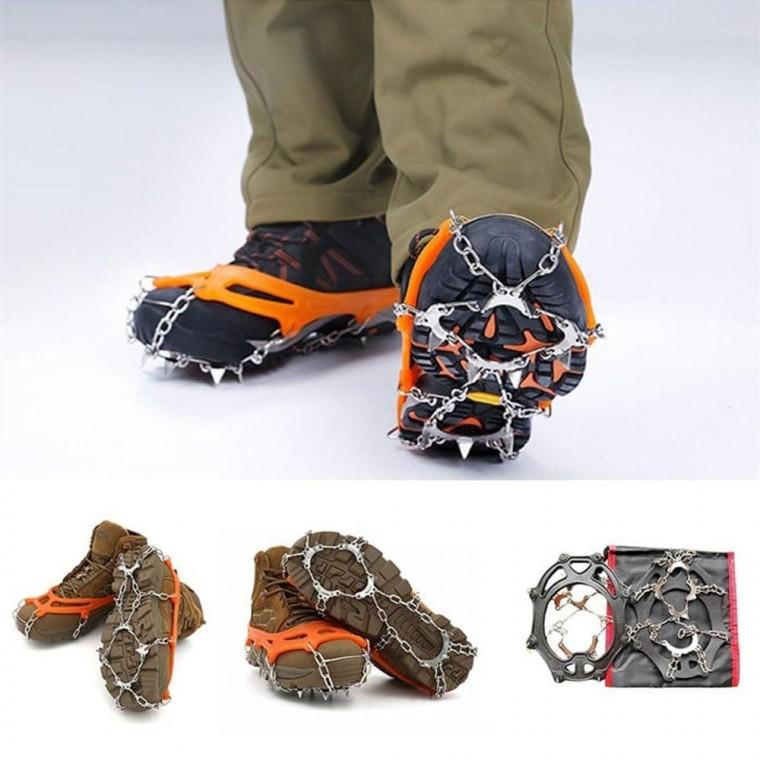 체인 아이젠 등산 미끄럼방지 휴대용 눈길 8체인 장비 아웃도어 산행 신발 체인 등산 운동화 빙판길