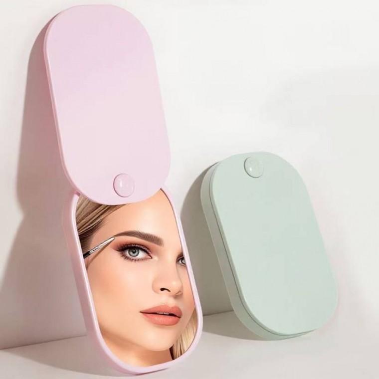 HIKT 2P 가방안 손거울 접이식 미니 손거울 휴대용 미니거울