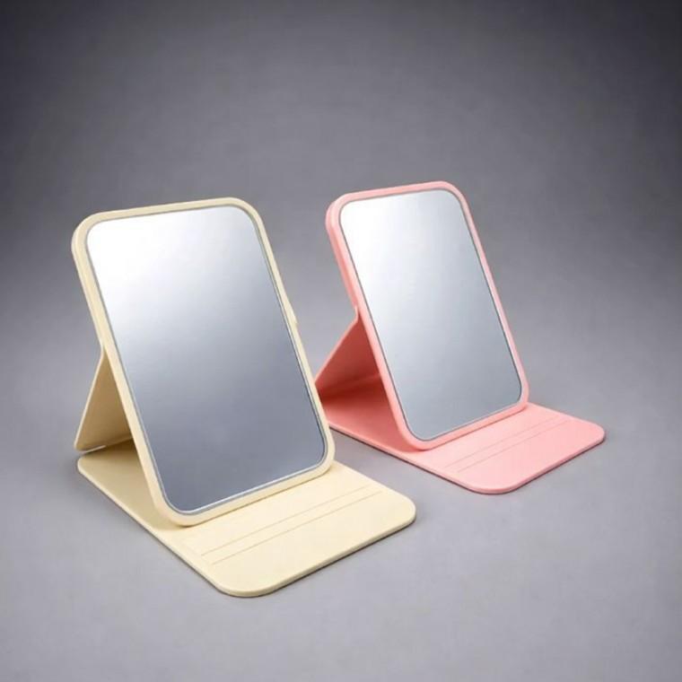 가죽커버 미니 손거울 휴대용 화장거울