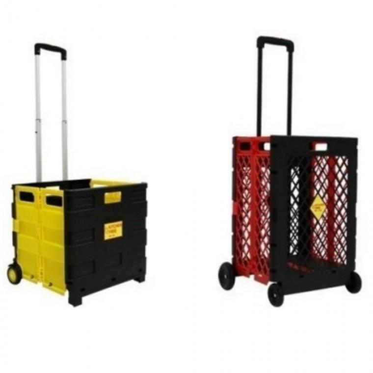 [SHG] 캐리어 대 접이식 쇼핑카트 시장 쇼핑 바구니 박스형 손수레 캠핑