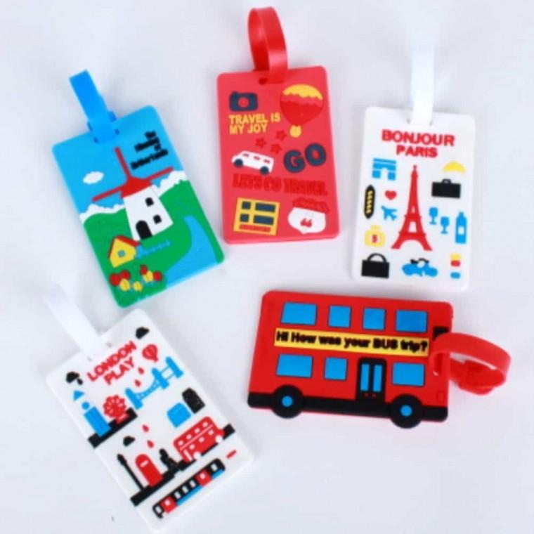 사각 실리콘 캐리어네임택 가방이름표 가방네임텍 골프네임택