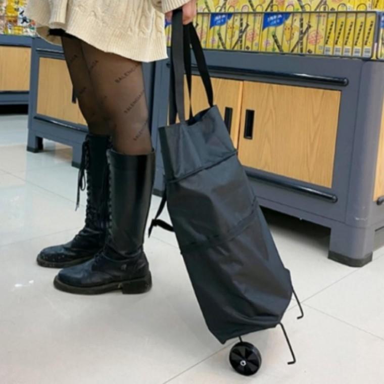 핸드 폴딩 카트 시장 장바구니 이동식 캐리어 손수레