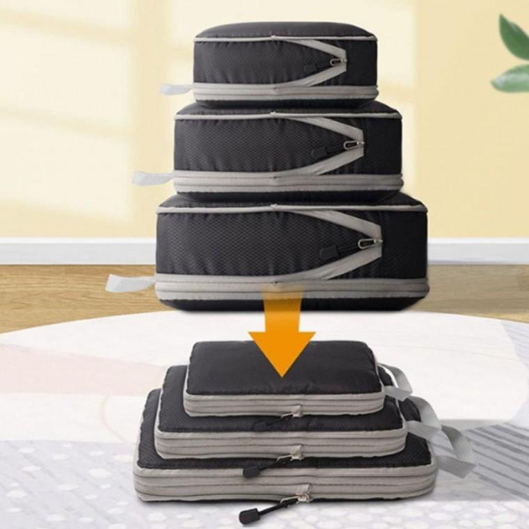 압축파우치 3종 파우치 캐리어 여행 다용도 부피순삭