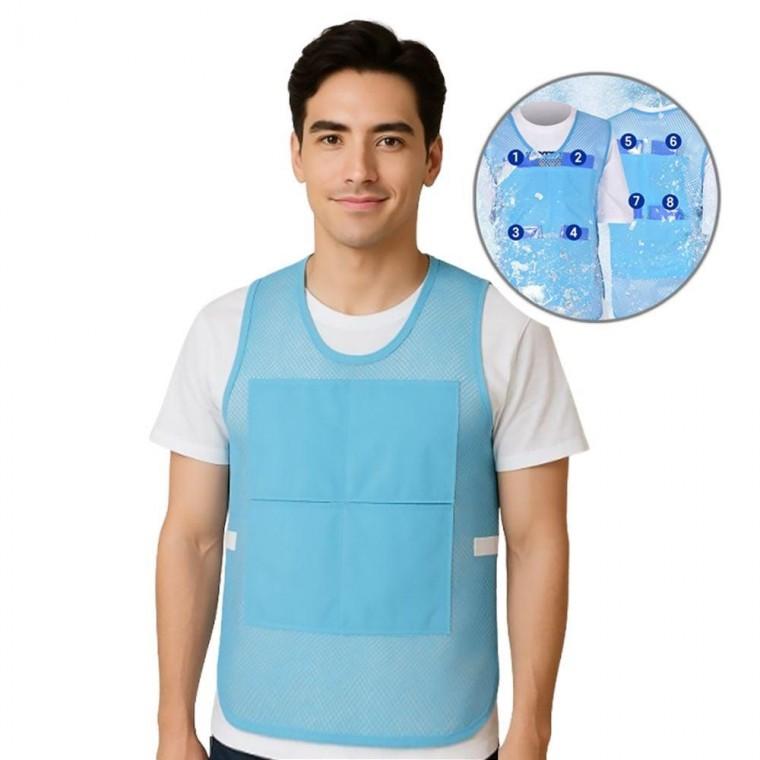 아이스 메쉬 쿨조끼 8포켓 얼음조끼 작업조끼 냉감조