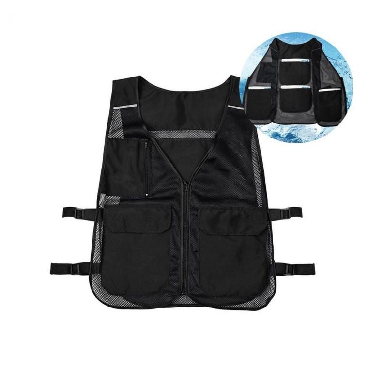 아이스 메쉬 4포켓 얼음조끼 작업조끼 아이스조끼