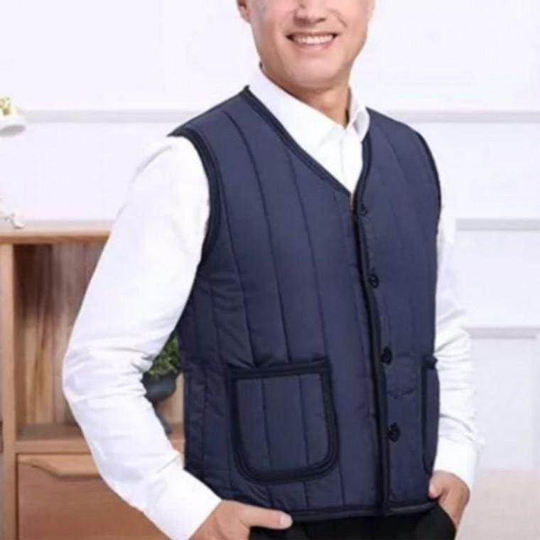 남성퍼조끼 남성겨울퍼조끼(네이비)4XL