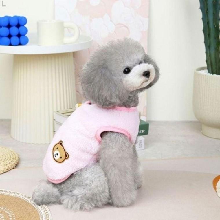 bns 강아지옷 곰돌이 보아플리스 조끼 BND-W43