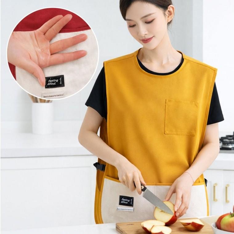 카페 어린이집 주방 미용실 조끼 버클형 핸드타올 앞치마 방수