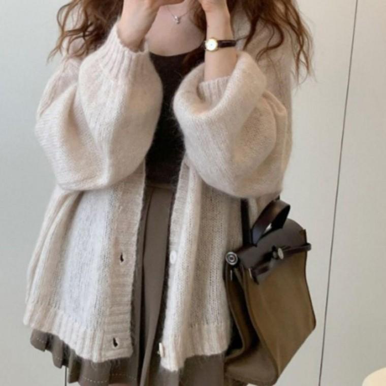 라이트핏 소프트 루즈 가디건 FSFD 0001 남자 롱 코트 하프 집업 가디건 조끼 롱가디건 꽈배기 여성 필수아