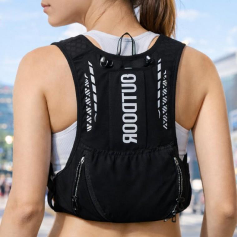 러닝 조끼 초경량 러닝백팩 멀티 포켓 수납전용 워터팩 포함