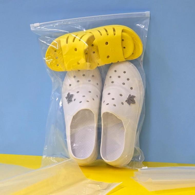 투명 지퍼백 소분 포장 28x40cm 여행 파우치 선물 속옷 화장품 정리