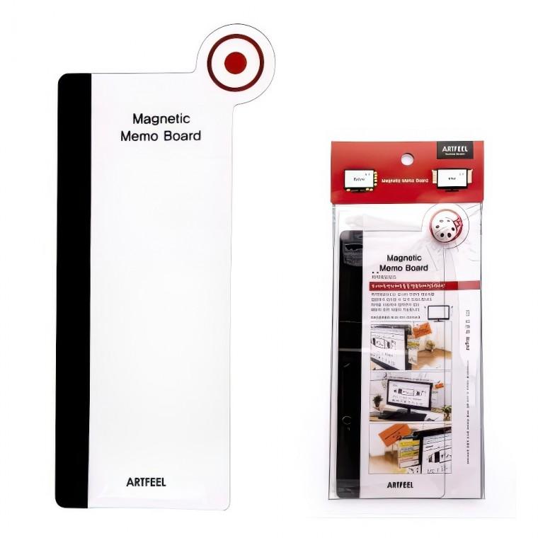 모니터 사이드 자석 메모보드 홀더 옆 정리 메모판 20cm 스마트 보드판