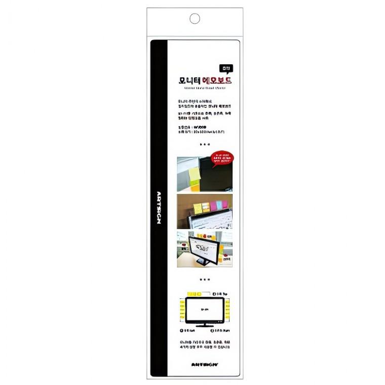 모니터 메모보드 컴퓨터 메모지 정리 클립 30cm 좌우공용 패드 꾸미기 옆