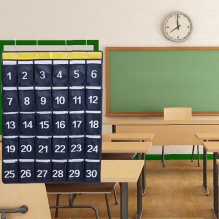 학교 휴대폰 정리함30칸 걸이형 수거함진열장