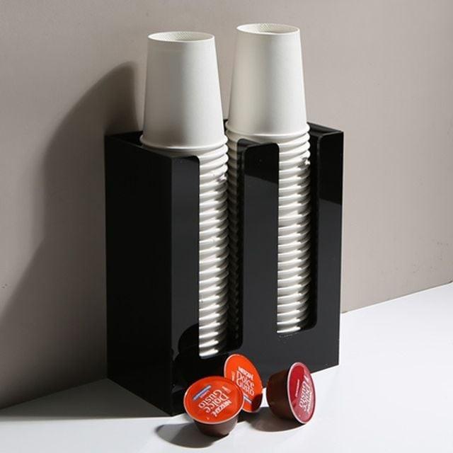 종이컵 정리보관 2열심플디스펜서 탕비실 오피스 카페