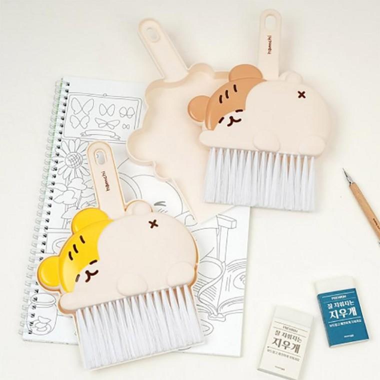 햄치 청소세트 색상 랜덤 미니 빗자루 초등 신학기 준비물 귀여운 캐릭터 쓰레받기 키보드 정리 청소도구