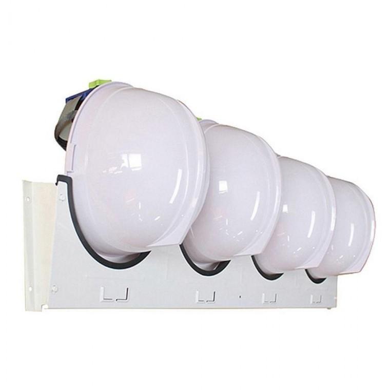 스틸 헬멧 안전모 거치대 걸이대 보관함 정리함 4구