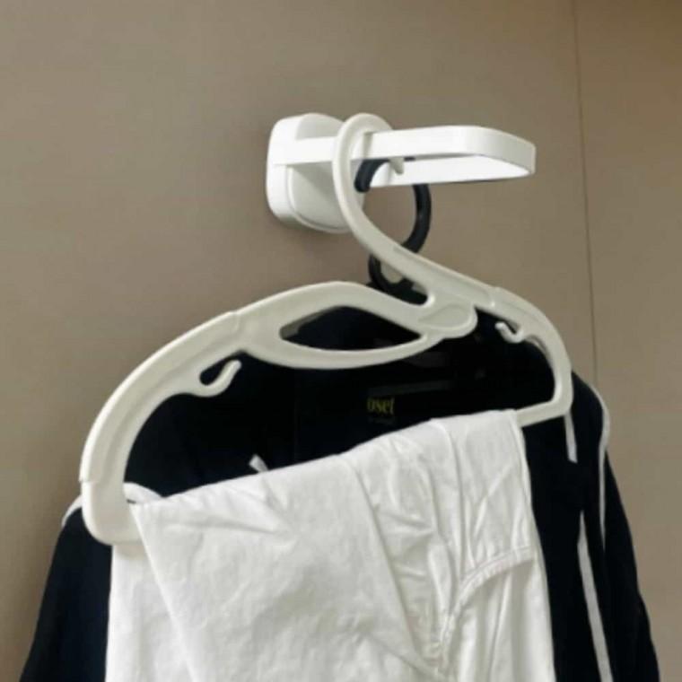접이식 옷걸이 벽후크 무타공행거 옷걸이정리