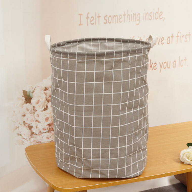 원형빨래바구니 대형 패브릭 장난감정리 이동식 접이식
