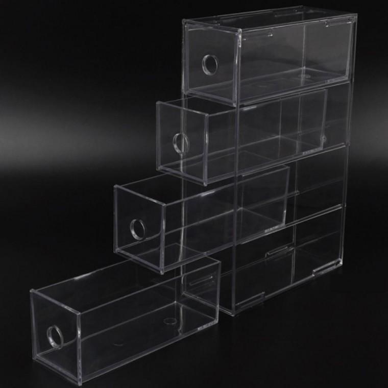 아크릴 투명 수납 가로 세로 진열대 4칸 보관함 정리함