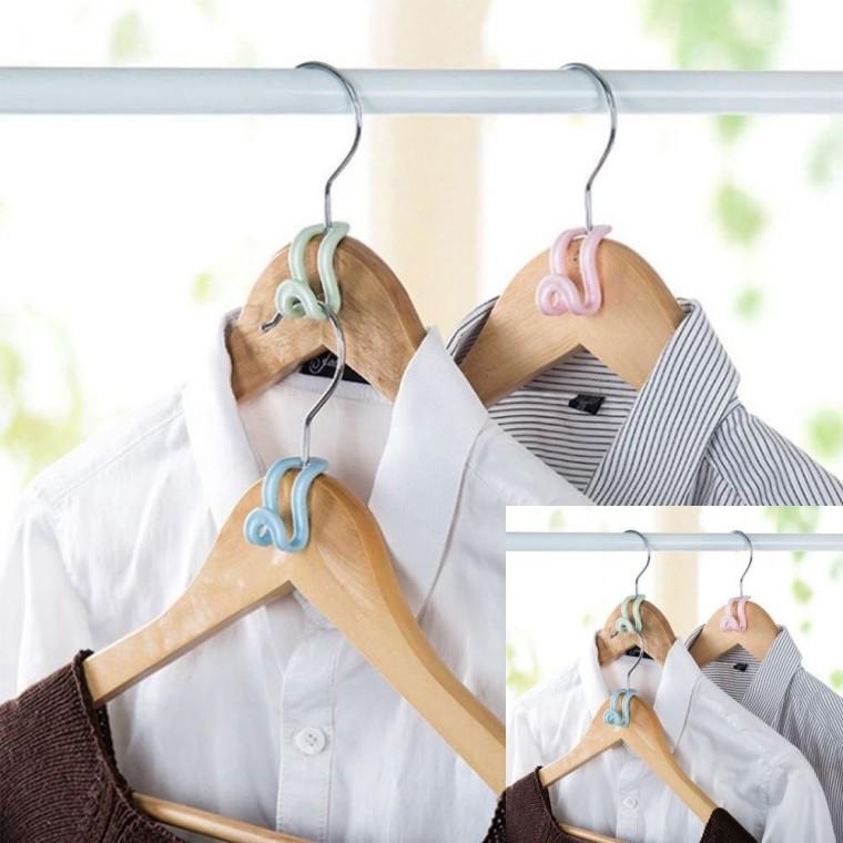 옷걸이 연결 후크 10P 옷걸이연장후크 옷장정리