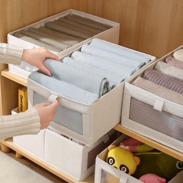 접이식 부직포 옷장정리함