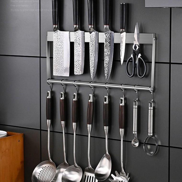자석 칼걸이 소품걸이 칼거치대 행거 칼정리 50CM 거치대 칼꽂이 자석 마그네틱 행거 소품 프레임
