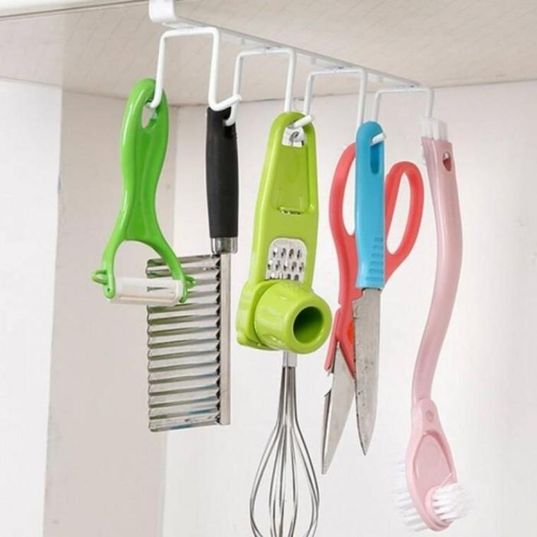 EA 다용도 8구 컵걸이 주방 수납용품 언더선반 정리용품