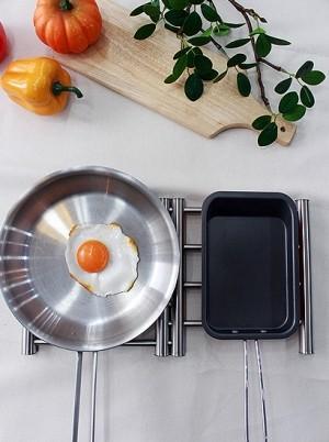 2단 냄비받침 주방 선반 수납 정리
