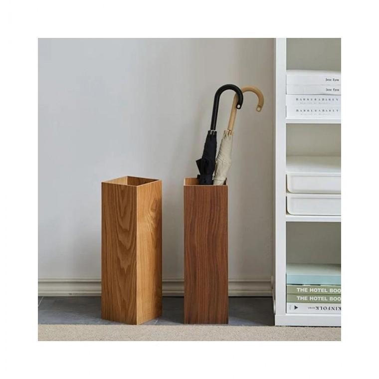 루미나D 홈카페 인테리어 사각 우드 우산꽂이 장마 대비 가정용 주방용