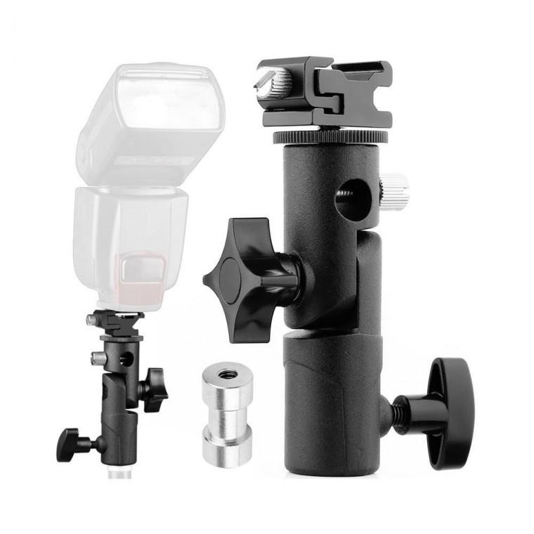 루미나D 카메라 조명용 핫슈 브라켓 우산 거치대 다용도