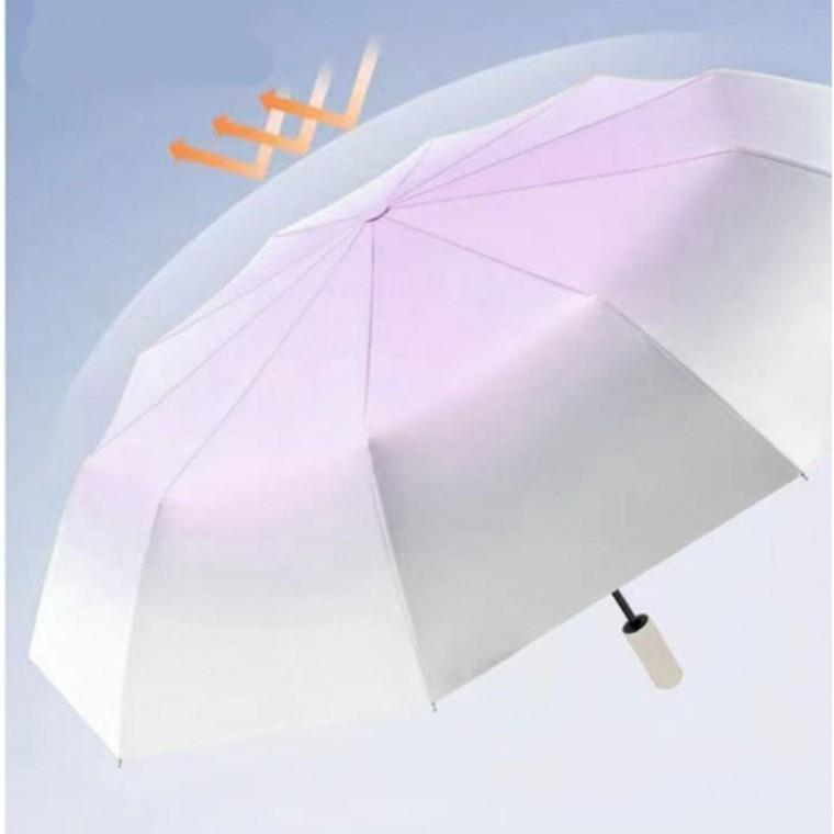 컬러 그라데이션 3단 자동 우산 1P UV차단 자외선 여름 암막 양우산