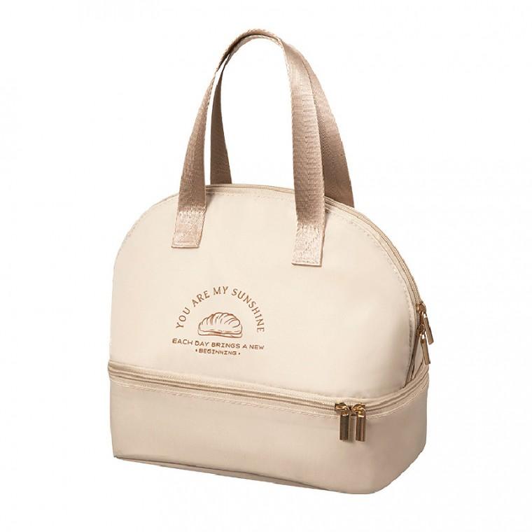 유니보르 직장인 도시락가방 2단 보냉백 보냉가방 이유식 보냉 파우치 미니 보온 가방 주머니 도시락 피