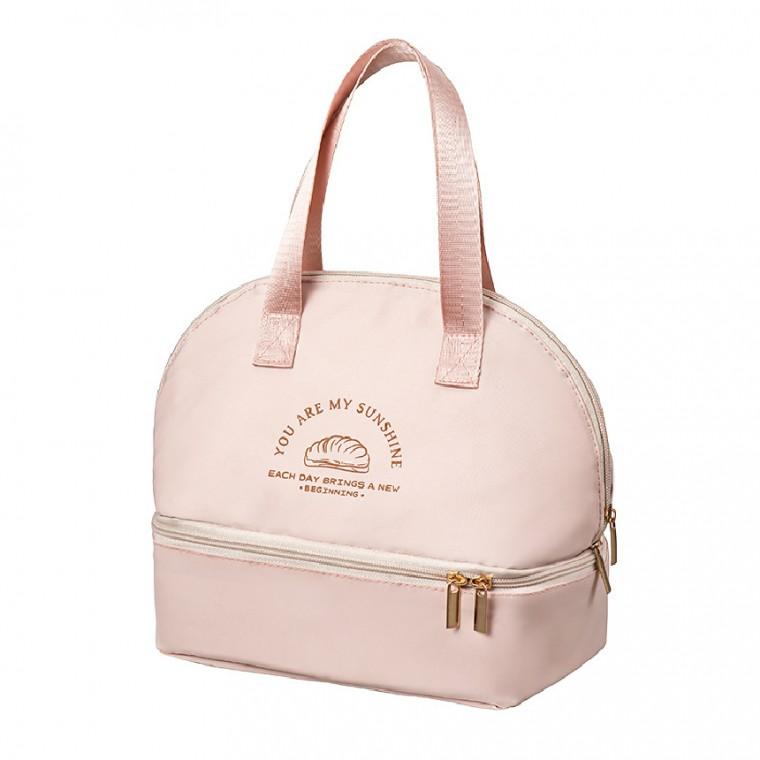 유니보르 2단 직장인 도시락가방 보냉백 보냉가방 이유식 보냉 파우치 미니 보온 가방 주머니 도시락 피