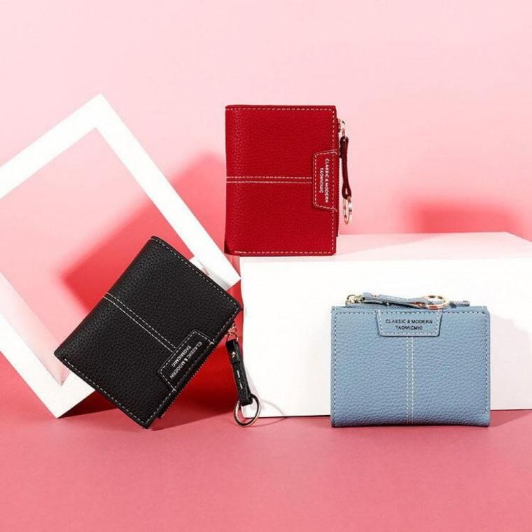 동전지갑 스티치가 반지갑 포인트 동전지갑 스티치지갑 트랜디컬러 브랜드지갑