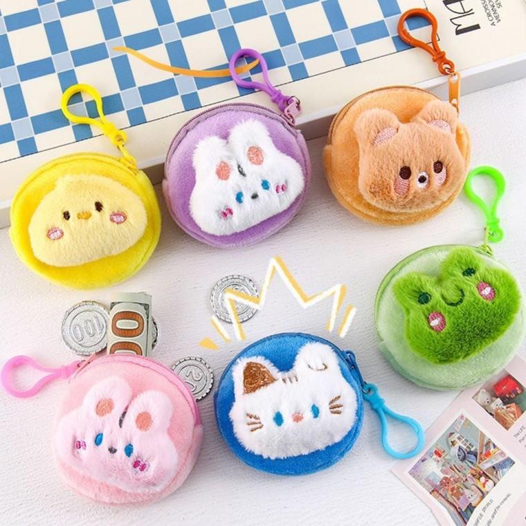 캐릭터포켓파우치 귀여운 동전지갑 동물