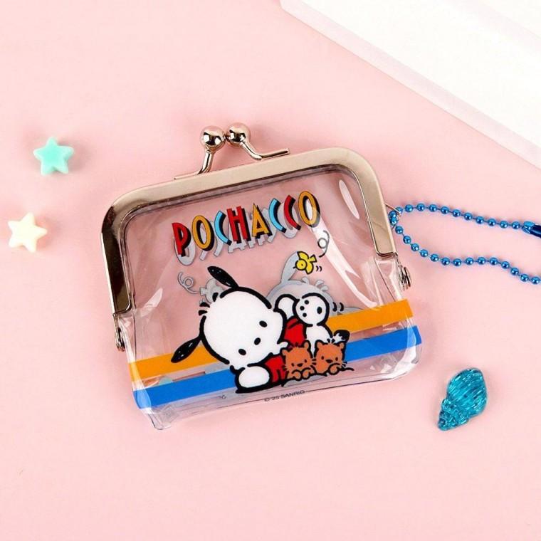 캐릭터 포차코 똑딱 파우치 키링 동전 지갑 소품 케이스 이어폰 가방고리