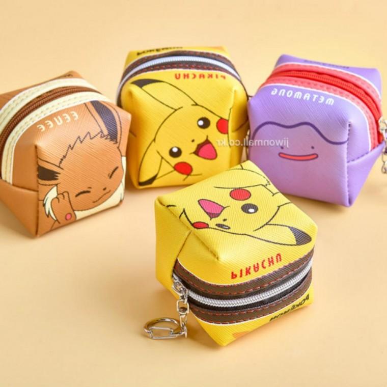 캐릭터 큐브 파우치 랜덤 포켓 몬스터 동전지갑 미니 케이스