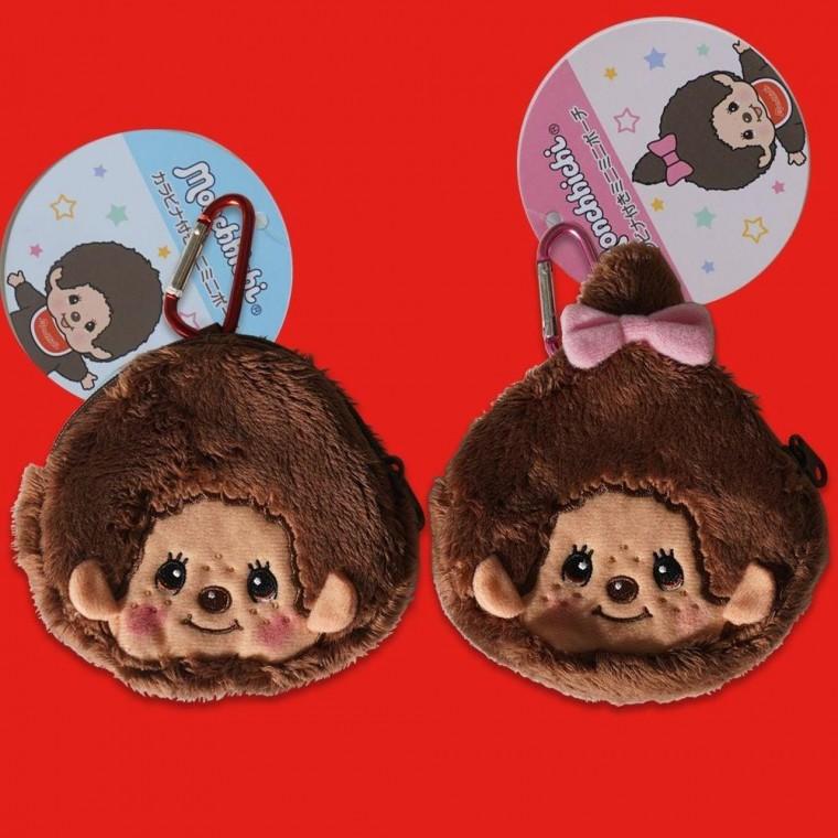 정품 몬치치 인형 키링 카라비너 파우치 동전지갑