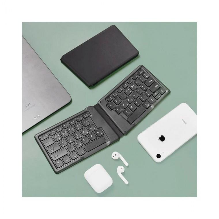 루미나D 트렌잇 2단 접이식 블루투스 무선 키보드 가정용 주방용