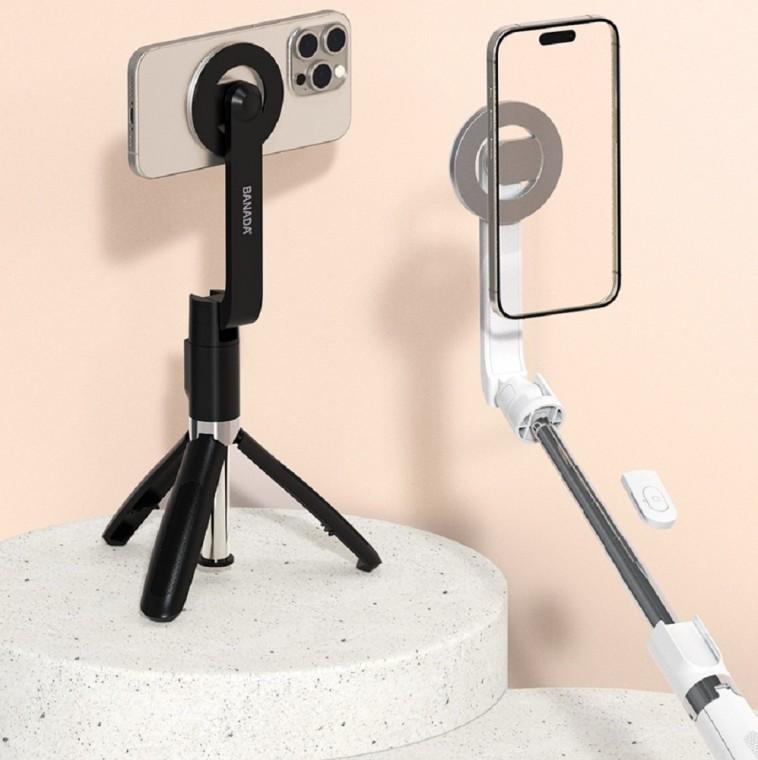 맥세이프 무선셀카봉 리모컨 강한자력 튼튼삼각대 메탈링 갤럭시 노트20울트라 노트20 노트10플러스 전기종