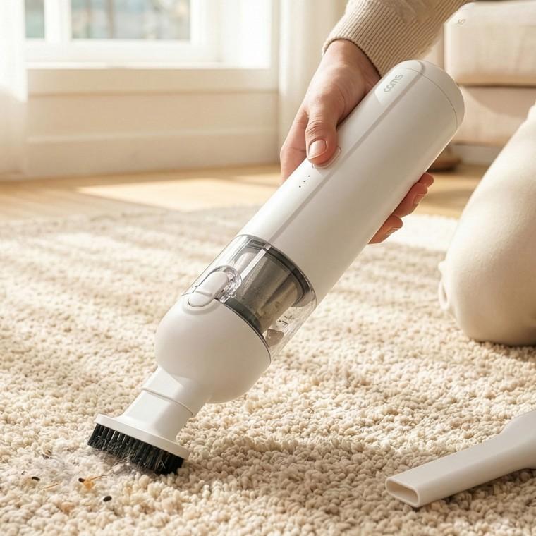 차량용 무선 미니 진공청소기 / 핸디형 충전식 클리너