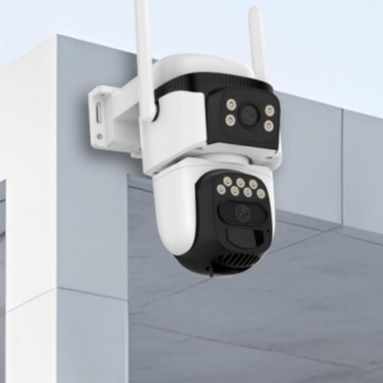 듀얼 랜즈 무선 IP 카메라 실외용 가정용 홈 CCTV