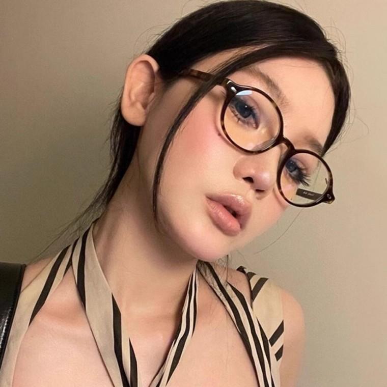 여자 뿔테 안경 도수없는 남자안경 자외선차단 오벌형 호피뿔테