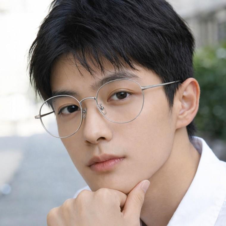 금테 안경 남녀공용 뿔테 자외선차단 시력보호 라운드 메탈안경