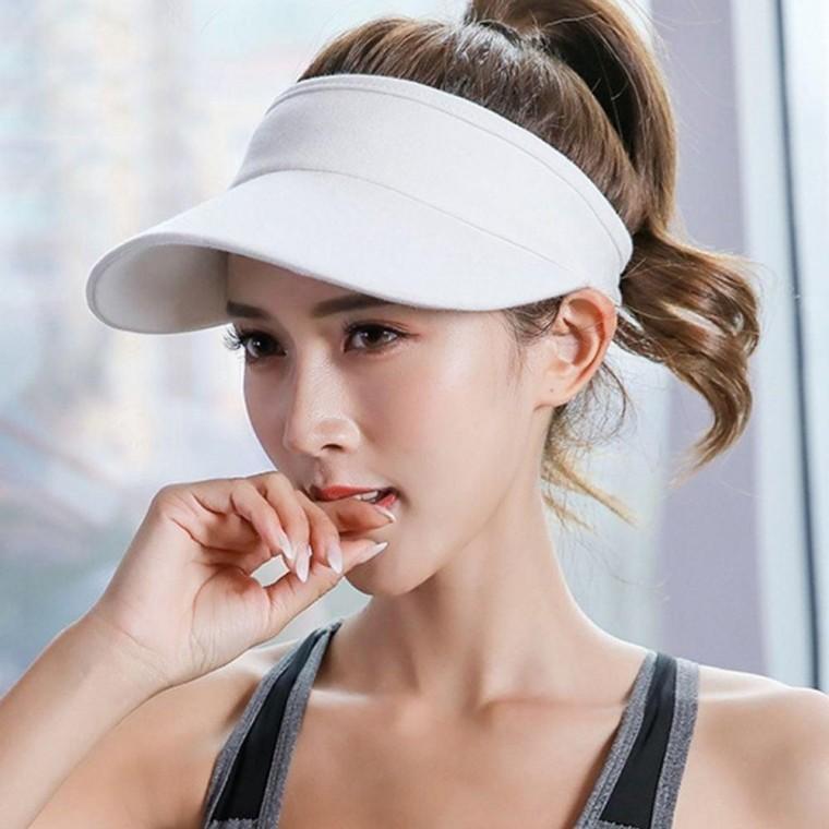 여성 자외선 차단 챙 넓은 골프 썬캡 모자